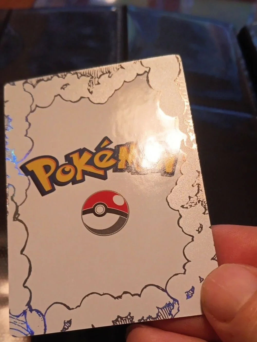 Pokemon Dragon Ball Holographic Card - Orange, Gold, Black, White